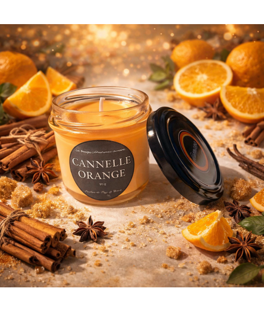 bougie parfumée cannelle orange