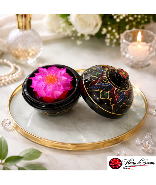 fleur en savon