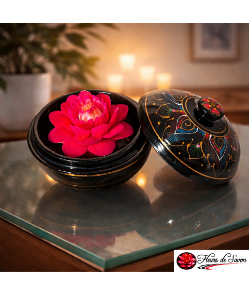 fleur en savon