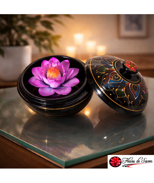 fleur en savon