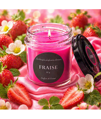 Bougie parfumée fraise